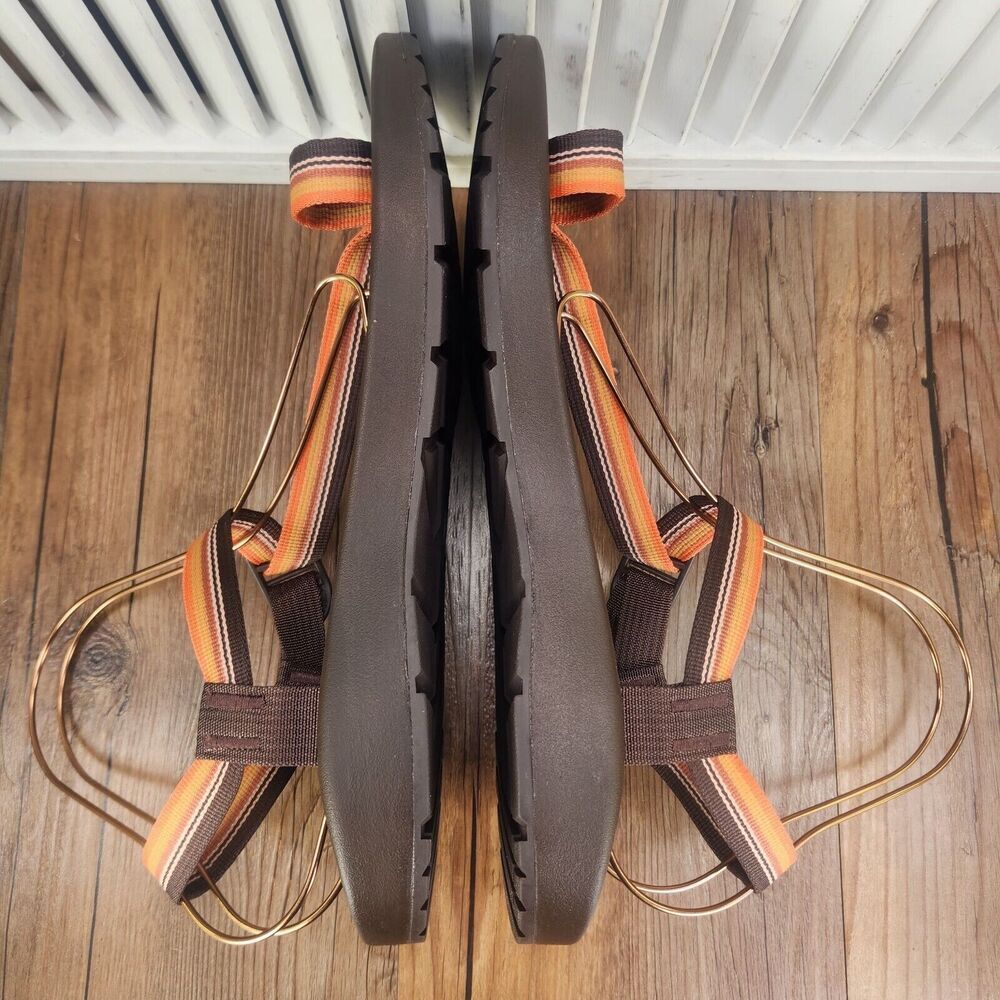 Chaco Brown and Orange Sandals - Picture 6 of 12